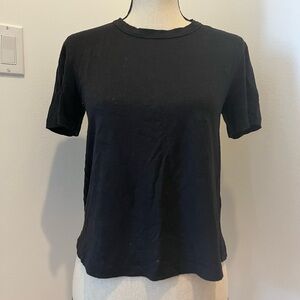 A.L.C. Black Tee with laced up design on the back size small